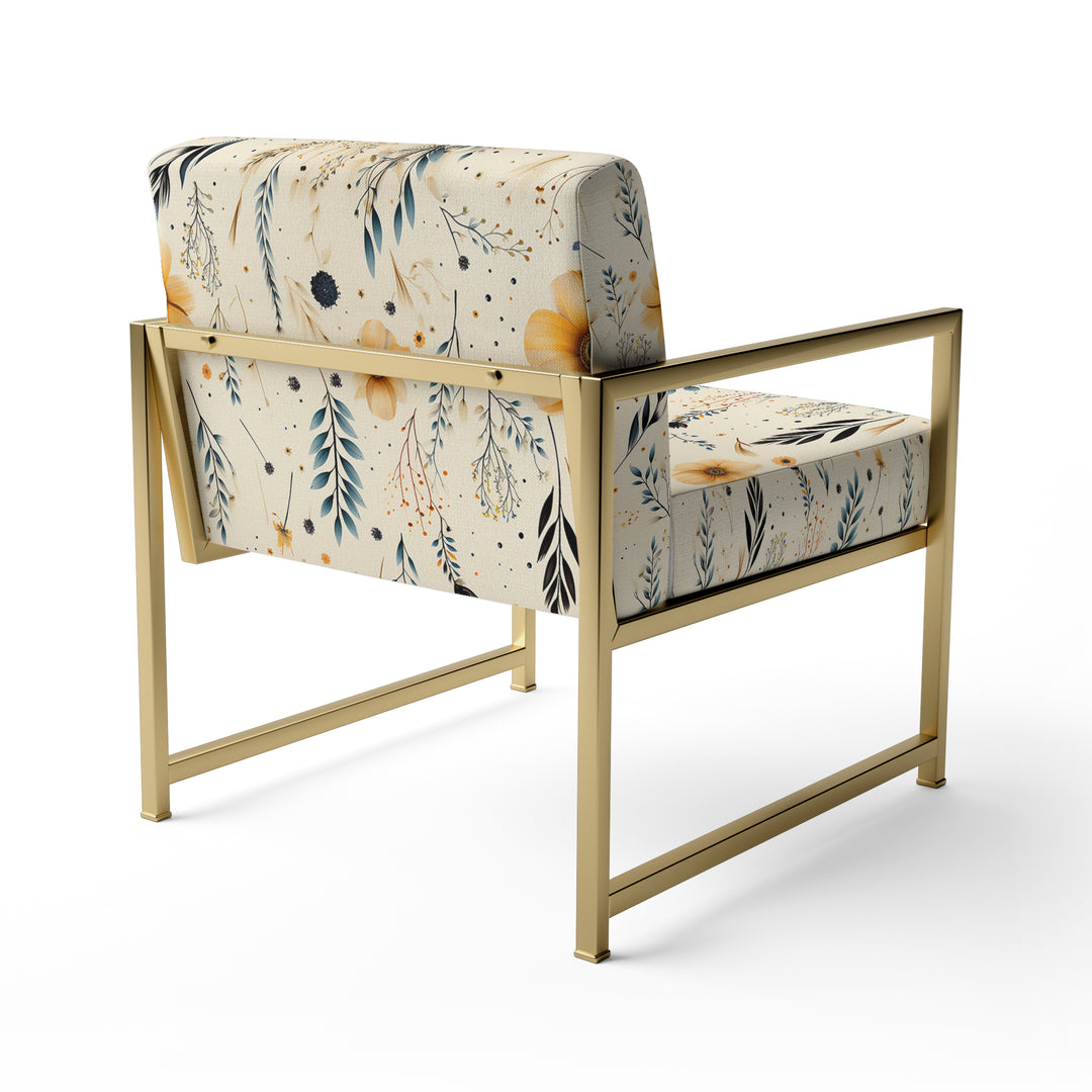 Nomadic Whispers Boho Pattern - Modern Arm Chair