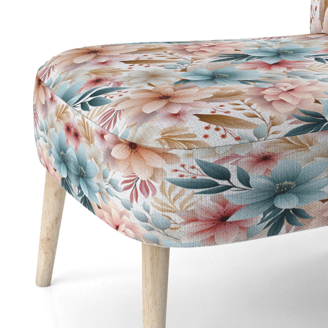 Pastel Bohemian Flowers Pattern - Cottage Arm Chair