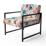 Pastel Bohemian Flowers Pattern - Cottage Arm Chair