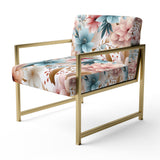Pastel Bohemian Flowers Pattern - Cottage Arm Chair