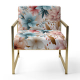 Pastel Bohemian Flowers Pattern - Cottage Arm Chair