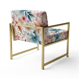 Pastel Bohemian Flowers Pattern - Cottage Arm Chair