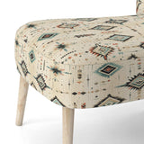 Tribal Nomad Boho Pattern- Upholstered Accent Chair