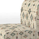 Tribal Nomad Boho Pattern- Upholstered Accent Chair