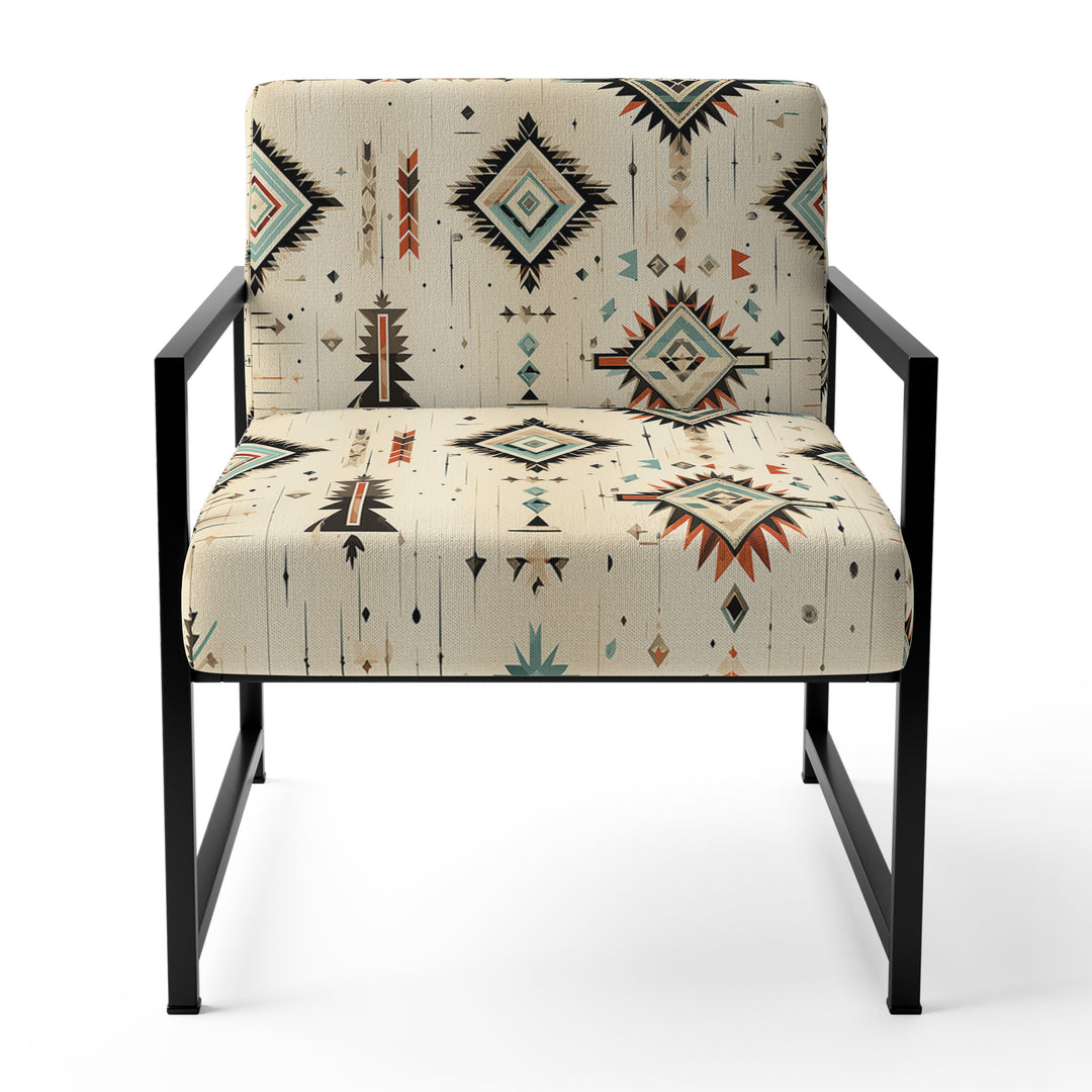 Tribal Nomad Boho Pattern - Bohemian Accent Chair