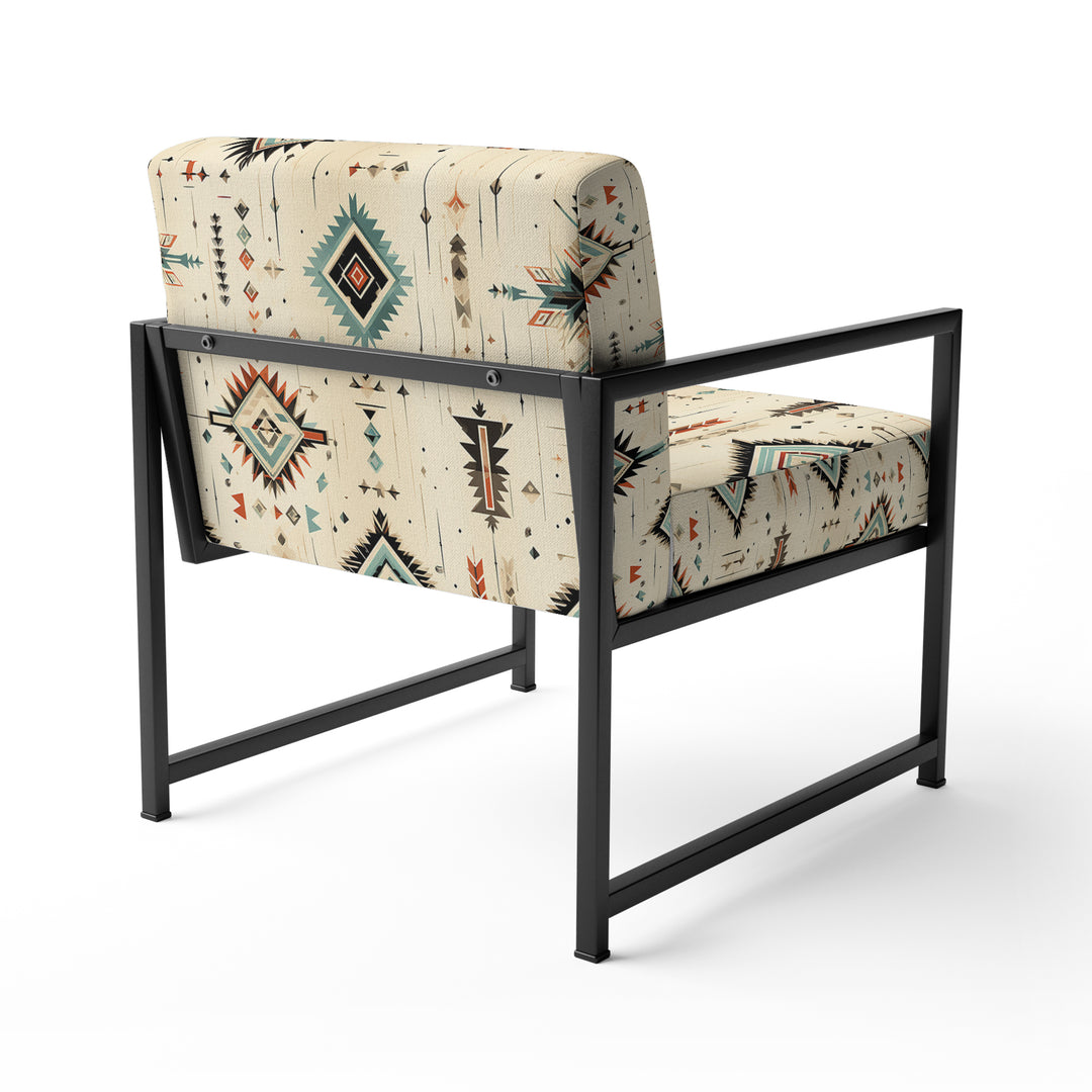 Tribal Nomad Boho Pattern - Bohemian Accent Chair