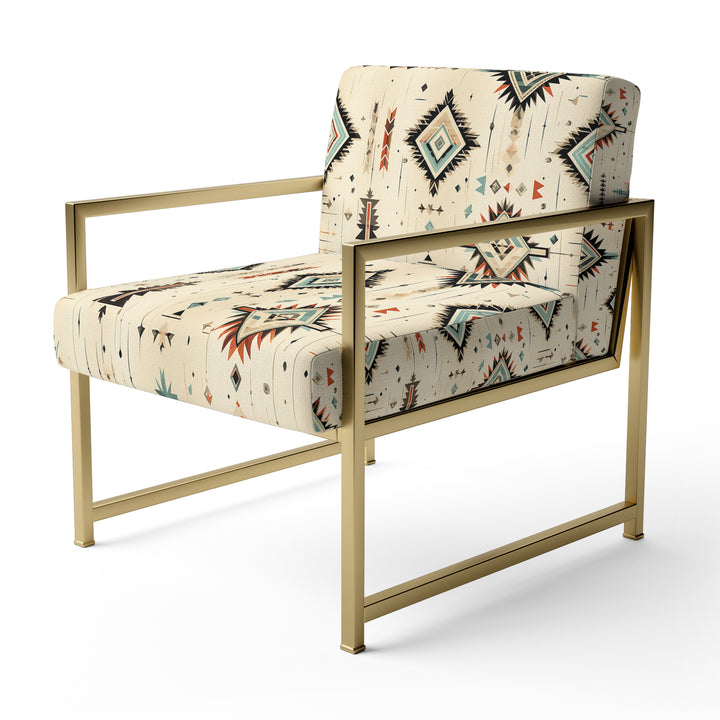Tribal Nomad Boho Pattern - Bohemian Accent Chair