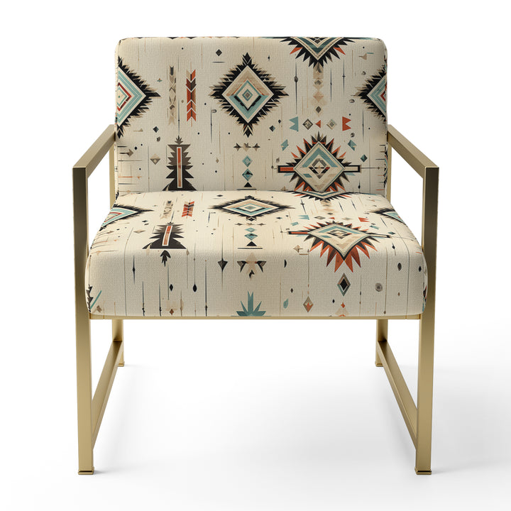 Tribal Nomad Boho Pattern - Bohemian Accent Chair