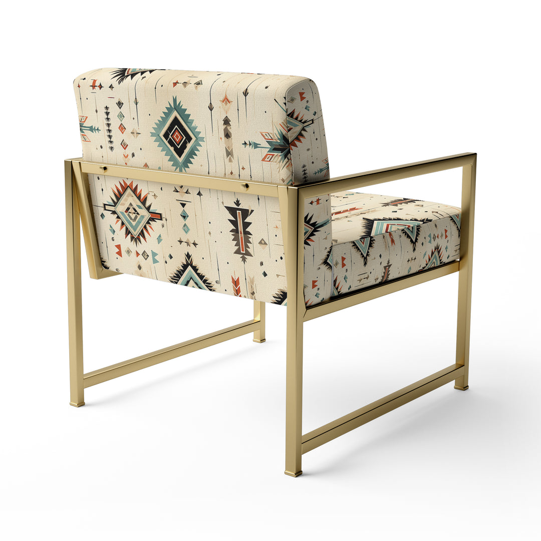 Tribal Nomad Boho Pattern - Bohemian Accent Chair