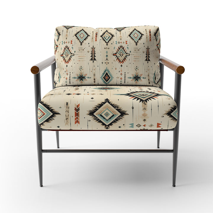Tribal Nomad Boho Pattern - Bohemian Accent Chair