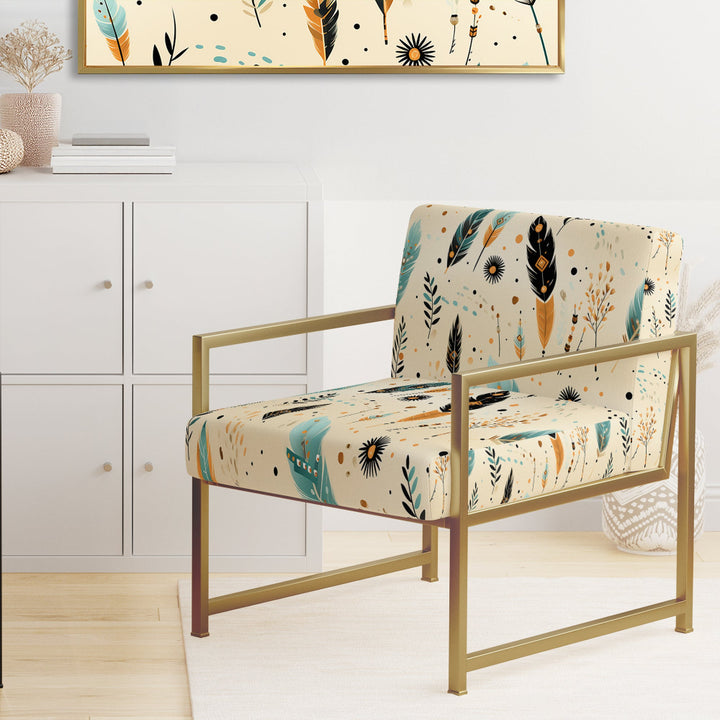 Tribal Oasis Boho Pattern - Bohemian Arm Chair