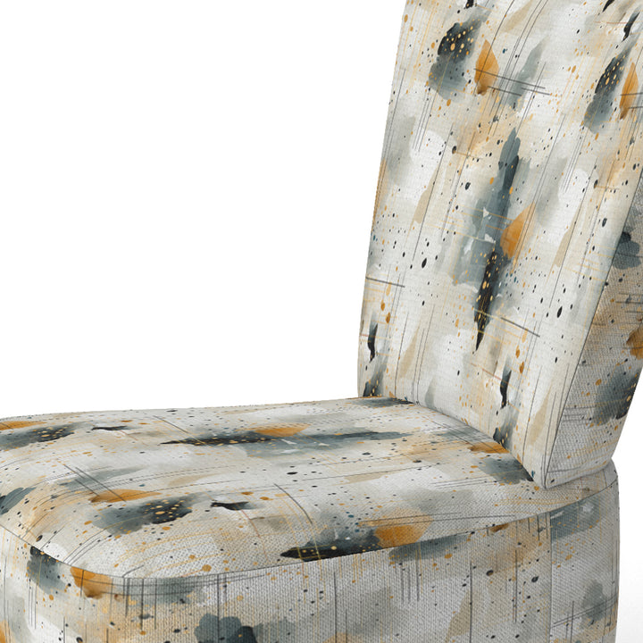 Urban Geometric Pattern - Modern Accent Slipper Chair