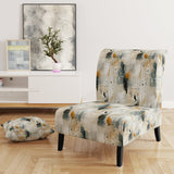 Urban Geometric Pattern - Modern Accent Slipper Chair