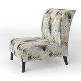 Urban Geometric Pattern - Modern Accent Slipper Chair