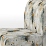 Urban Geometric Pattern - Modern Accent Slipper Chair