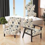 Grey And Beige Urban Ferns Soft Color - Cottage Arm Chair