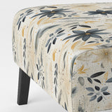 Grey And Beige Urban Ferns Soft Color - Cottage Arm Chair