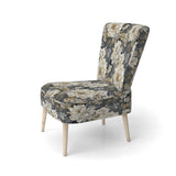 Flower Elegance Neutral Grey - Cottage Arm Chair