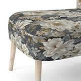 Flower Elegance Neutral Grey - Cottage Arm Chair