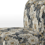 Flower Elegance Neutral Grey - Cottage Arm Chair