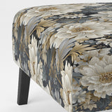 Flower Elegance Neutral Grey - Cottage Arm Chair