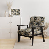 Flower Elegance Neutral Grey - Cottage Arm Chair