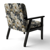 Flower Elegance Neutral Grey - Cottage Arm Chair