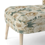 Antique Beige Vintage - Cottage Accent Slipper Chair