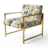 Antique Beige Vintage - Cottage Accent Slipper Chair
