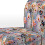 Pink Monets Garden Botanical Pattern - Cottage Accent Side Chair