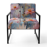 Pink Monets Garden Botanical Pattern - Cottage Accent Side Chair
