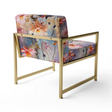 Pink Monets Garden Botanical Pattern - Cottage Accent Side Chair