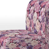 Springtime Purple Blossoms Botanical Pattern - Cottage Arm Chair
