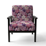 Springtime Purple Blossoms Botanical Pattern - Cottage Arm Chair