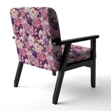 Springtime Purple Blossoms Botanical Pattern - Cottage Arm Chair