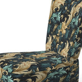 Damask Black And Golden Calligraphy Flourishes - Bohemian Accent Slipper Chair