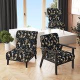 Damask Black And Grey Calligraphy Flourishes - Bohemian Arm Chair