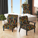 Feather Tribal Fusion - Modern Accent Slipper Chair