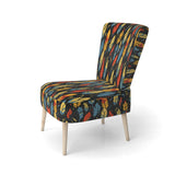 Feather Tribal Fusion - Modern Accent Slipper Chair