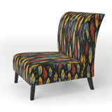 Feather Tribal Fusion - Modern Accent Slipper Chair