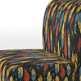 Feather Tribal Fusion - Modern Accent Slipper Chair