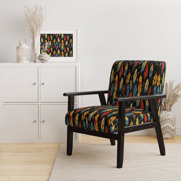 Feather Tribal Fusion - Modern Accent Slipper Chair