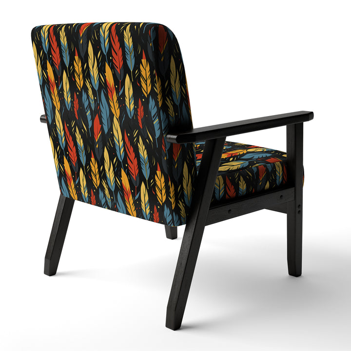 Feather Tribal Fusion - Modern Accent Slipper Chair