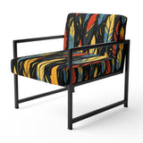 Feather Tribal Fusion - Modern Accent Slipper Chair
