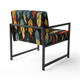 Feather Tribal Fusion - Modern Accent Slipper Chair