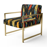 Feather Tribal Fusion - Modern Accent Slipper Chair