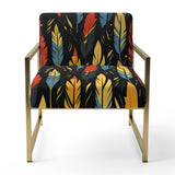 Feather Tribal Fusion - Modern Accent Slipper Chair
