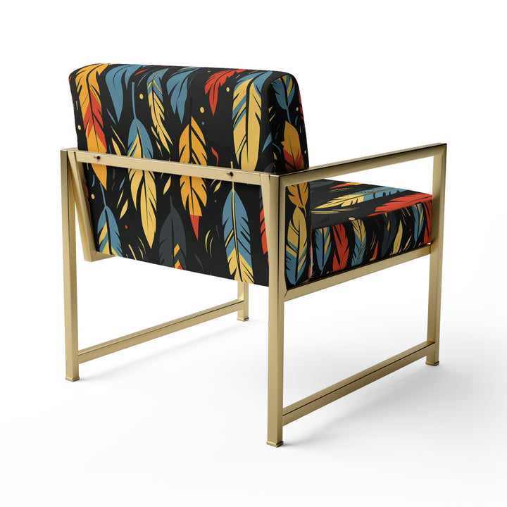 Feather Tribal Fusion - Modern Accent Slipper Chair