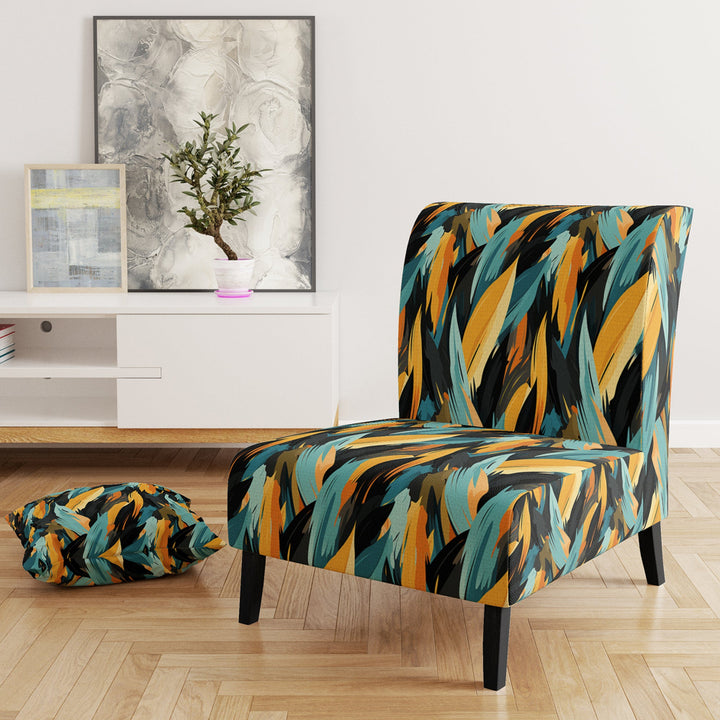 Tribal Camo Fusion - Upholstered Modern Accent Chairs