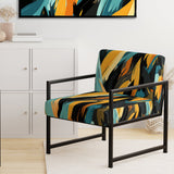 Tribal Camo Fusion - Upholstered Modern Accent Chairs